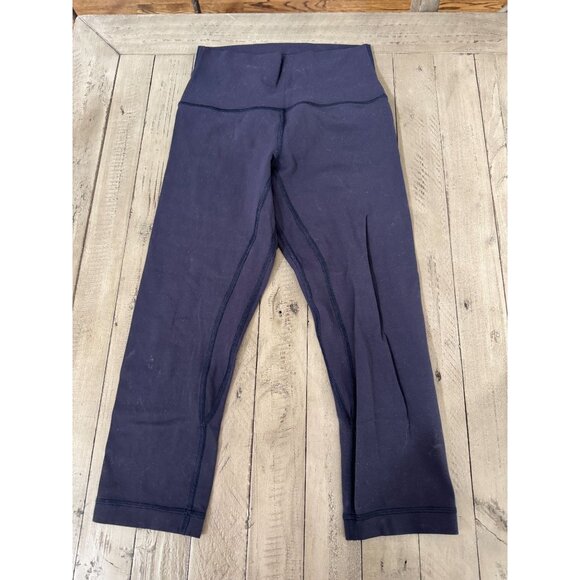 Lululemon Align Crop *19" Midnight Navy Blue Size 4 - Picture 1 of 3